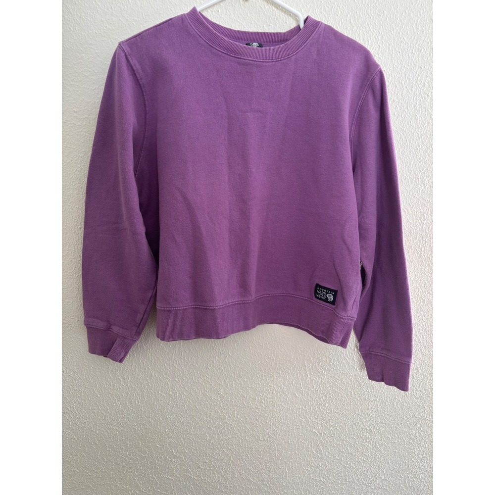 Mountain Hardwear Womens Purple Crewneck Sweatshirt Fleece Pullover‎ Large